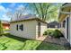 Exterior view of the home's additional storage space in the backyard at 110 W Buckeye St, Cicero, IN 46034