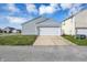 Detached two-car garage, ample parking space, and convenient access at 11603 Presidio Dr, Indianapolis, IN 46235