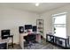 Bright home office with plenty of space featuring modern equipment and natural light at 11603 Presidio Dr, Indianapolis, IN 46235
