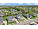 A serene aerial perspective of homes surrounding a peaceful pond within a vibrant community at 14349 Marsdale Pl, Carmel, IN 46074