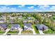 An aerial view of a residential neighborhood featuring well-maintained homes and green spaces at 14349 Marsdale Pl, Carmel, IN 46074