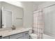 Full bathroom with vanity, toilet and shower and tub combination at 14349 Marsdale Pl, Carmel, IN 46074