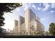 Striking image of a modern building with lush greenery and beautiful sky at 1476 N Illinois St, Indianapolis, IN 46202