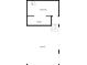 This floor plan shows a bedroom, closet, and garage layout on the first floor of the house at 1476 N Illinois St, Indianapolis, IN 46202