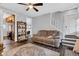 Comfortable living room with stylish decor and hardwood floors at 1476 N Illinois St, Indianapolis, IN 46202