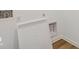 Laundry room with washer hook-ups and wood-look flooring at 2249 Aviary Ln, Danville, IN 46122