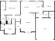 Detailed floor plan showcasing the layout of the home, including bedrooms, bathrooms, living areas, and garage at 2338 Keystone Ct, Anderson, IN 46011