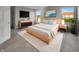 Well-lit main bedroom featuring a comfortable bed, stylish furnishings, and great natural light at 2338 Keystone Ct, Anderson, IN 46011
