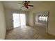 Bright bedroom with a sliding glass door and vaulted ceiling at 2904 Inverrary Ct, Indianapolis, IN 46234