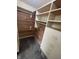 Walk-in closet with cedar planks and custom shelving for optimal organization and storage at 2904 Inverrary Ct, Indianapolis, IN 46234
