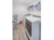 Well-equipped laundry room with modern washer and dryer units for efficient home convenience at 3235 Myrtle Dr, Lapel, IN 46051