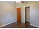 Bedroom boasts hardwood floors and large closet at 3362 E Sycamore Ln, Mooresville, IN 46158