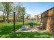 The backyard patio features stylish seating, a grill, and string lights for outdoor relaxation and entertainment at 3615 Dawnwood Dr, Indianapolis, IN 46227