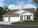Charming single-Gathering home featuring a three-car garage and traditional architectural details at 3887 Donaldson Creek Ct, Clayton, IN 46118