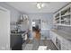 Functional kitchen with stainless steel appliances, ample counter space, and open layout at 413 Vasbinder Dr, Anderson, IN 46017