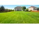 Expansive backyard featuring lush lawn and privacy fencing at 4707 Branch View Way, Indianapolis, IN 46234