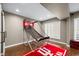 Game room with hardwood flooring, recessed lighting and a basketball game at 4955 N 500 W, Columbus, IN 47201