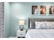 Close-up of the main bedroom with decor and furnishings at 4955 N 500 W, Columbus, IN 47201