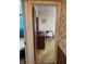 Bedroom area with gold carpeting and neutral color scheme at 5774 N Ewing St, Indianapolis, IN 46220
