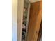 Bathroom closet providing storage for towels and toiletries at 5774 N Ewing St, Indianapolis, IN 46220