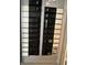Neatly labeled electrical panel, ensuring circuits are easily identifiable for safety and maintenance at 5774 N Ewing St, Indianapolis, IN 46220