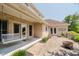 Beautiful brick home with outdoor seating area and a charming porch swing at 6345 Canak Dr, Avon, IN 46123