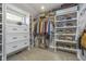 Custom walk-in closet with built-in shelves, drawers, and ample storage space at 7371 E 100 N, Whitestown, IN 46075