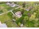 Expansive aerial view of a home featuring a large yard, mature trees, and a well-maintained lawn at 7440 Graham Rd, Indianapolis, IN 46250
