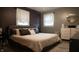 Comfortable main bedroom featuring large windows, soft carpet, and neutral wall colors at 8035 Black Oak Ct, Plainfield, IN 46168