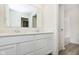 Elegant bathroom featuring a double vanity, and a door to the private toilet at 9734 Behner Dr, Fishers, IN 46250