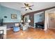 Comfortable living room showcasing hardwood floors, stylish furnishings, and plenty of space at 1002 Prairie Depot, Indianapolis, IN 46241
