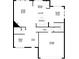Layout of the first floor of the home including the living room, kitchen, and garage at 10448 Pintail Ln, Indianapolis, IN 46239
