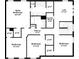Floor plan of the second story of the home, featuring the main bedroom, loft, and bedrooms at 10448 Pintail Ln, Indianapolis, IN 46239