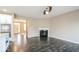 Comfortable living room featuring hardwood floors and a classic fireplace design at 10448 Pintail Ln, Indianapolis, IN 46239
