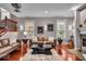Beautifully designed living room with hardwood floors and natural light at 1510 Central Ave, Indianapolis, IN 46202