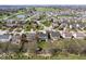 An aerial view of homes in a neighborhood with manicured lawns and mature trees at 16726 Blackbird Ct, Noblesville, IN 46060