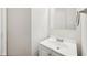 Bathroom featuring a white sink, white cabinets, and neutral paint at 16780 Lowell Dr, Noblesville, IN 46060