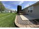 Private backyard featuring a well-maintained lawn, patio area, and lush greenery creating a serene outdoor space at 16869 Cimarron Pass, Noblesville, IN 46060