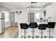 Modern kitchen featuring stainless steel appliances, a center island, and ample storage at 2333 Calhoun St, Indianapolis, IN 46203