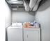 Functional laundry area featuring a washer and dryer set, perfect for convenient laundry days at 2333 Calhoun St, Indianapolis, IN 46203