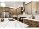 Modern kitchen with stainless steel appliances, tile backsplash, and quartz countertops at 3868 N Park Ave, Indianapolis, IN 46205