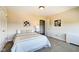 Cozy bedroom features neutral tones, carpet, and a comfortable bed at 4000 N Meridian St # Apt 15J, Indianapolis, IN 46208