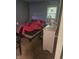 Bedroom with grey walls and carpet at 4006 Kenneth Ave, Indianapolis, IN 46226