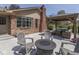 Cozy backyard patio with outdoor seating and a gazebo, perfect for entertaining guests at 4037 Hazy Ln, Greenwood, IN 46142