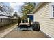 Backyard patio area with brick pavers and outdoor seating at 5252 N College Ave, Indianapolis, IN 46220