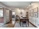 Elegant dining room with stylish lighting and ample space for entertaining at 5697 Broadway St, Indianapolis, IN 46220