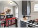 Efficient kitchen with updated appliances and ample storage space at 5697 Broadway St, Indianapolis, IN 46220