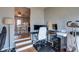 Home office space with a view of the dining area and natural light at 598 Collier St, Columbus, IN 47201