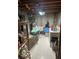 Unfinished basement laundry room with washer, dryer, and shelving at 650 Balroyal Ct, Indianapolis, IN 46234