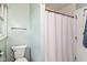 This bathroom features a toilet and a shower at 7140 Avalon Trail Dr, Indianapolis, IN 46250